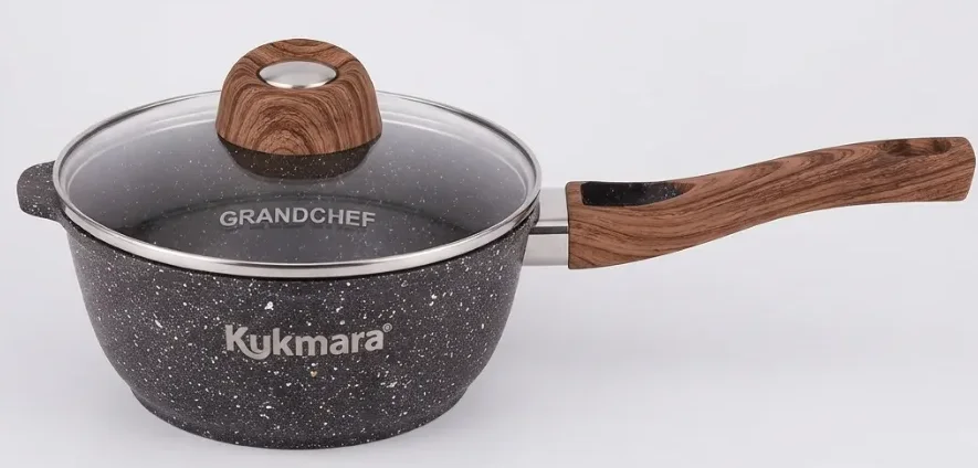 Ковш 2,2л со съемной ручкой, стекл. крышкой, АП линия "Granit Ultra" (original)	кго0225а